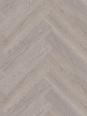 Kvarca vinila flīzes SILVER GREIGE OAK, SPC, "eglīte", abas puses, klikšķu sistēma (click)